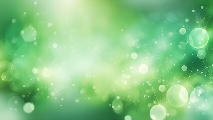 Obraz premium A green background with a lot of small circles