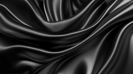 Fototapeta premium Black silk