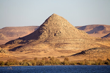 Unknown pyramid in the Lower Nubian Desert, Egypt