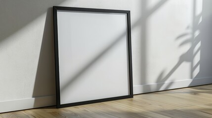 Mockup for a poster, painting or photograph in a minimalist interior