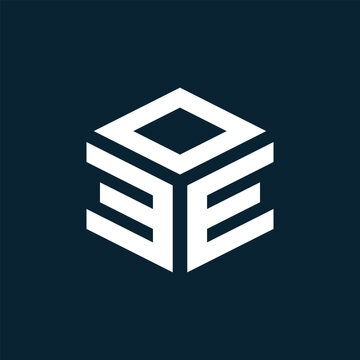 Letter EEO building vector monogram logo design template. Building Shape EEO logo