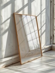 Mockup for a poster, painting or photograph in a minimalist interior