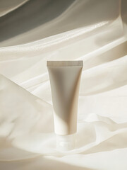 Background Aesthetics White, Mockup Cream, Packaging, Sea and Desert, Santorini, Ceramics, Vases, Beautiful Landscape and Interior, Picnic, Transparent Water,