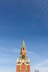 old castle tower in red square, Moscow 