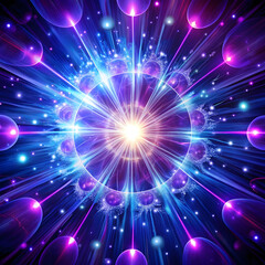 Naklejka premium free photo abstract uv ultraviolet light composition