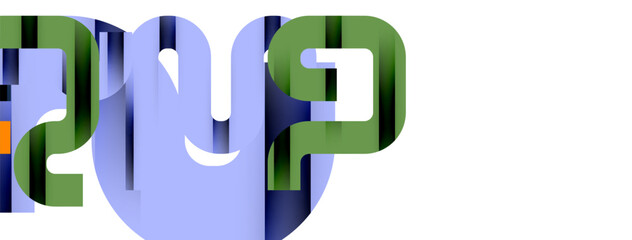 Lines, abstract letter style design background. Geometric vector Illustration For Wallpaper, Banner, Background, Card, Book Illustration, landing page