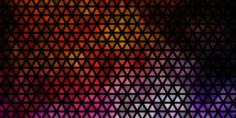 Dark Pink, Yellow vector template with crystals, triangles.