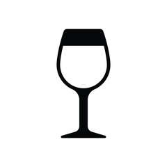 Wineglass vector icon