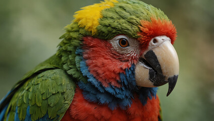Fototapeta premium blue and yellow macaw