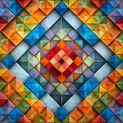 Fototapeta premium colourful squares arrangement top view
