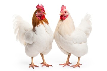 Fototapeta premium Chicken poultry animal white.