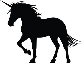 Unicorn Silhouette - Unicorn Horse Design,	
