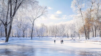 Winter Wonderland: Ice Skating in a Frosty Paradise