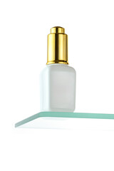 white cosmetic bottle with pipette