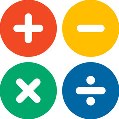 Fototapeta premium Math Calculator Symbol Logo