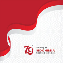 Indonesian Independence Day Background Banner Design