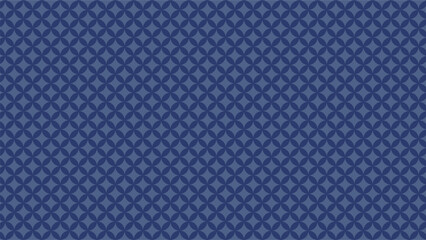 日本の伝統的な和柄の背景テンプレート-七宝-（青）　Japanese traditional pattern background template -SHIPPOU- (blue)