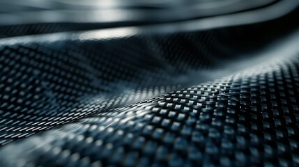 3D image of classic carbon fiber background texture. Close-up photo of carbon weaving.