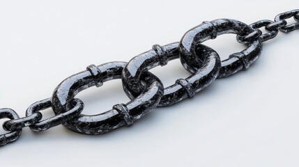 Obraz premium Metal Chain Link Close Up
