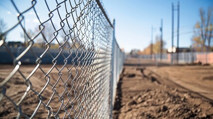 The design versatility of chain link fences supports temporary fencing needs for construction sites, event venues,