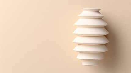 A straightforward beehive, plain design, 2D vector art, minimalist approach, soft neutral tones