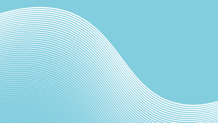 Sky Blue abstract background with curve line for backdrop or presentation