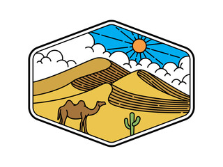 natural scenery in the frame illustration