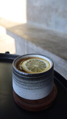 warm lemon tea honey that is healthy for the body