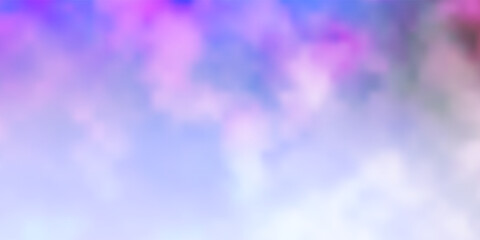 Light Multicolor vector pattern with clouds.