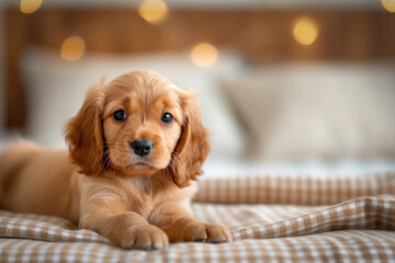 Cocker spaniel puppy isolated