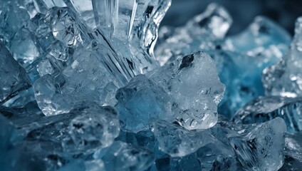 the abstract background of ice structure with natural texture.