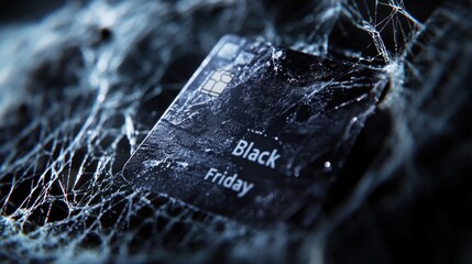 Black Friday Credit Card Trapped in a Web