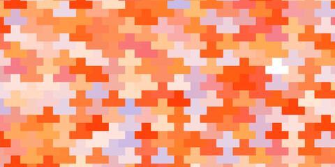 Fototapeta premium Light Orange vector template in rectangles.