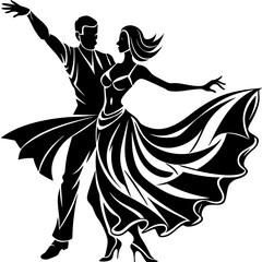 silhouette of a dancer