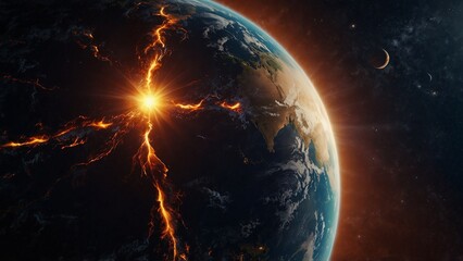 Fototapeta premium Abstract Power with universe 