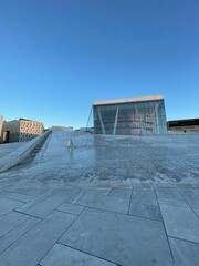 oslo opera winter ice