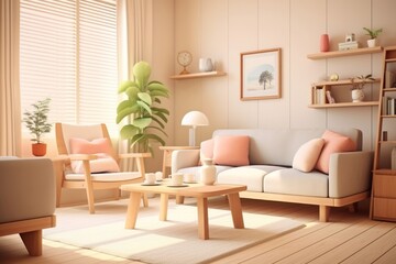 Room architecture furniture building.