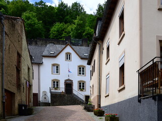 Narrow Street in the Old Town of Vianden, Luxemburg