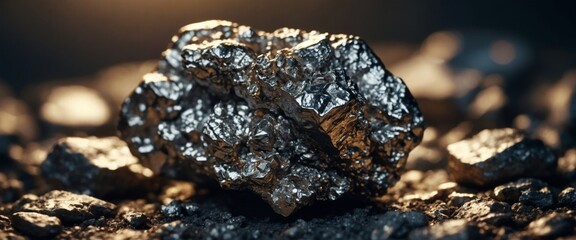 platinum nugget, noble metal, found free in nature in the form of nuggets, used in the production of catalysts.