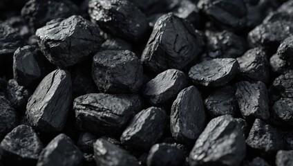 Natural black coals for background , dark and light, gray color.