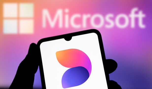 Dhaka, Bangladesh- 06 Aug 2024: Microsoft Designer logo is displayed on smartphone.
