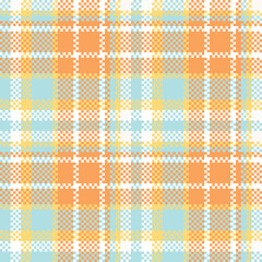 Scottish Tartan Plaid Seamless Pattern, Gingham Patterns. Traditional Scottish Woven Fabric. Lumberjack Shirt Flannel Textile. Pattern Tile Swatch Included.