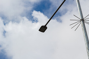 Street Lamp with Sky and Clouds in the background