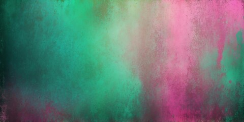 Naklejka premium green to pink color gradient grungy metallic backgroun background
