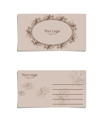 BUSINESS CARD 48, DECORATIVE BUSINESS CARD DESIGN FOR BRAND IDENTITY