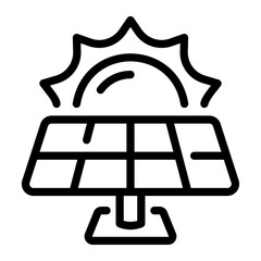 solar Line Icon