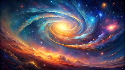 Cosmic Tapestry: A Spangled Symphony of Color and Light  AI Generated
