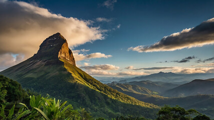 sunrise in the mountains