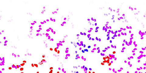 Light blue, red vector template with abstract forms.