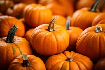 Obraz premium pumpkin background, photography with generative ai